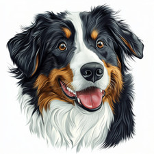 Australian Shepherd Wall Decal Sticker 18X18cm Large