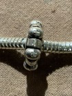 New! European Charm Bracelet Single Bead Charm Silver Tone Round