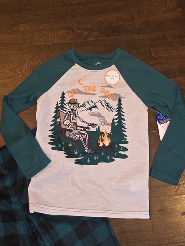 Wonder Nation Boys Long Sleeve Top & Pants Pajama Set Off the Grid Sz S XL NWT - Picture 2 of 6