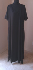 NEMIDOR SIZE 20 BLACK LONG DRESS WITH SIDE SLIT