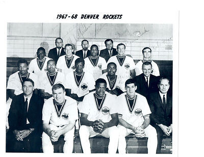 1967 1968 DENVER ROCKETS 8X10 TEAM PHOTO ABA BASKETBALL NBA USA COLORADO | eBay
