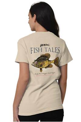 Fish Tales Snaggle Tooth Crappie Fishing Crewneck T Shirt