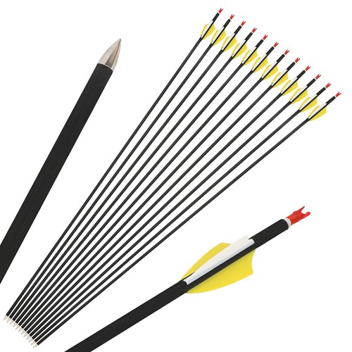 30" Carbon Arrows Archery SP1000 Vanes ID4.2mm Point Recurve Bow Target Shooting - Picture 5 of 18