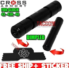 Cross Armory BLACK for GL0CK 43 43X 48 DIMPLE Pins & SLIDE LOCK "Take Down Lever