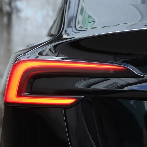 For Tesla Model 3 2023-2024 Smoked Black Rear Tail Light Guard Cover Trim Bezel - Picture 14 of 20