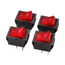 4PCS KCD4 Rectangular Boat Rocker Switch 25x31mm Rocker Power Switch 250V