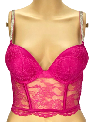 VICTORIA'S SECRET VERY SEXY SHINE STRAP ADD 2 CUPS PUSH UP CORSET