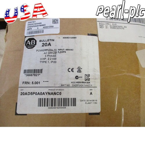 Allen-Bradley 20AD5P0A0AYNANC0 PowerFlex 70 AC Drive Sealed In Box
