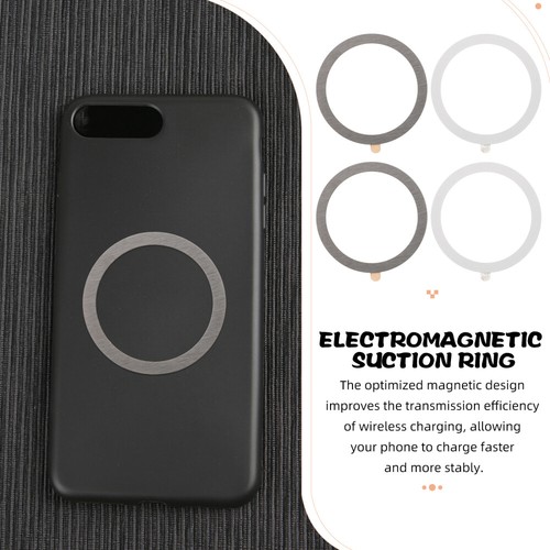 6 Pcs Magnetic Ring Mobile Phone Case Accessories Sticker for Metal Plate - 第 4/12 張圖片