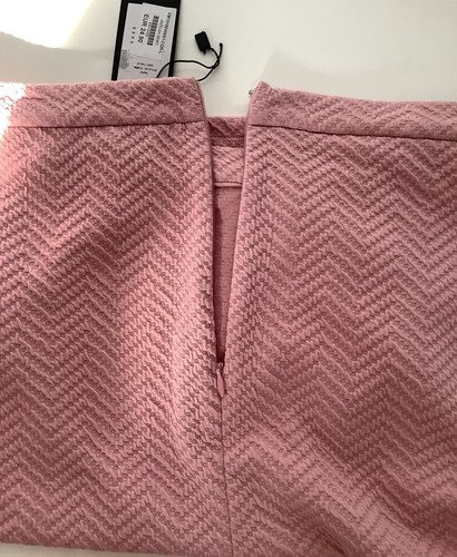 Vero Moda NWT Women's Jazelda Knee Length Pink Pencil Skirt Size 12 (L) - Picture 3 of 10