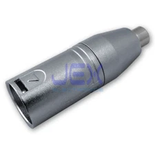 Locking 3-Pin Male XLR to Female RCA/Phono Adapter Connector Audio Converter PRO