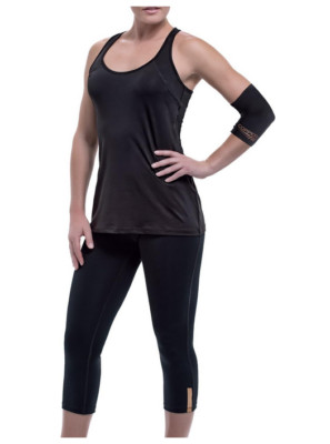 Copper Fit Unisex Original Recovery Elbow Sleeve in Black Size XL
