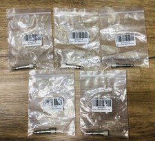 5PCS 6.35mm Male to 3.5mm Female Stereo Audio Adapter Connector Silver Tone