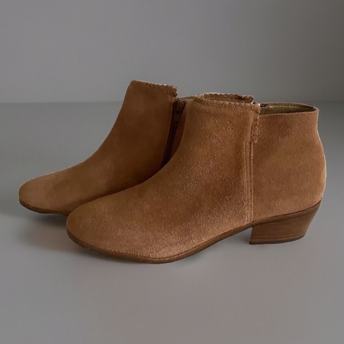 Jack Rogers Women's Size 8.5 M Ankle Boots Bailee Brown Suede Fall Booties