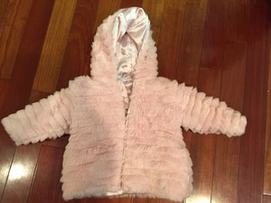 pink fur coat for baby