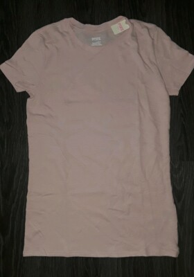 Victorias Secret PINK perfect crew T Shirt NEW size  small chalk rose 