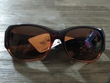 Foster Grant Solar Shield Polarized Fits Over SunglassesCat.3 R100 Brown