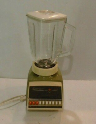 Vintage osterizer 10 Speed 1970s Blender in Avocado Green Glass | eBay