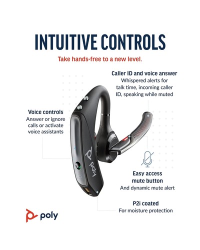 Plantronics VOYAGER-5200-UC (206110-01) Advanced NC Bluetooth Headsets System - Picture 4 of 9