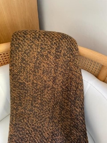 Crate and Barrel LANGFORD ESPRESSO THROW- Soft & Cozy- Tonal Browns-NWOT- NEW! - Picture 3 of 4