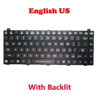 Backlit US Keyboard For Getac B300 G4 G5 G6 G7 B300G4 B300G5 B300G6 B300G7 Black