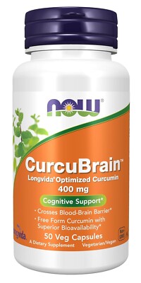 NOW Foods Curcubrain 400 mg 50 Veg Caps