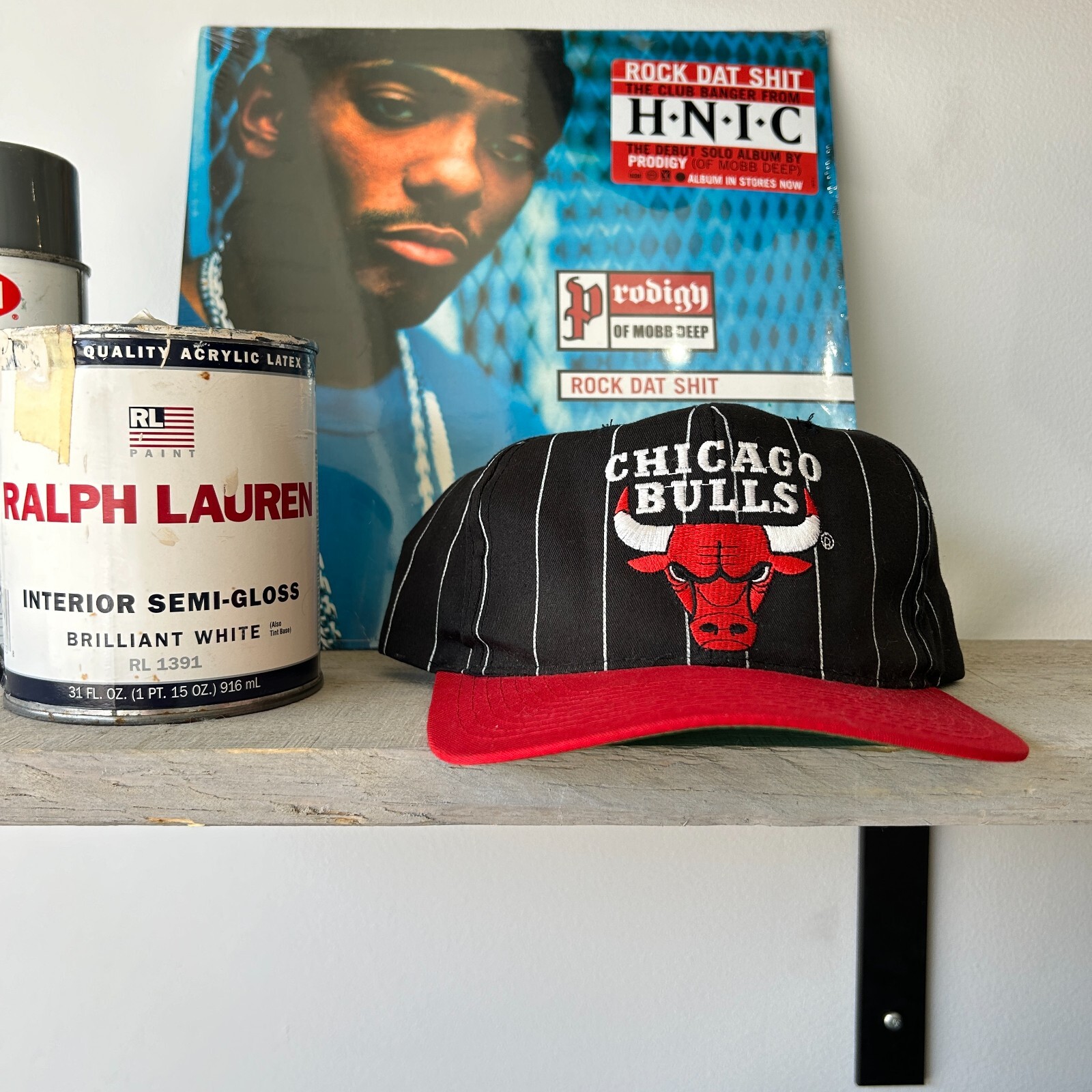 DE COLECCIÓN AÑOS 90 | SOMBRERO STARTER a rayas Chicago Bulls Snapback talla única