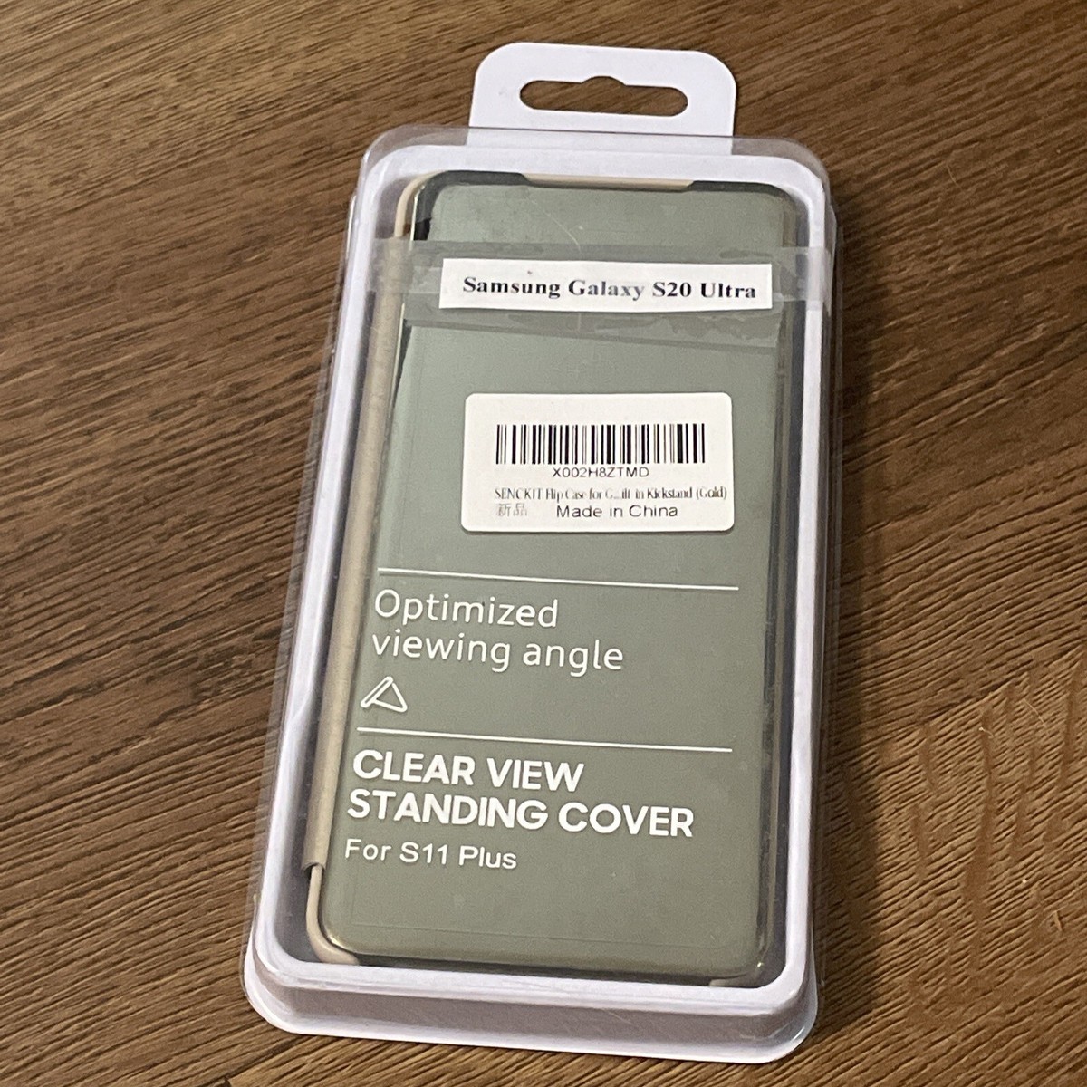 Gold Galaxy S20 Ultra Clear View Cover 54lany Samsung Galaxy S20