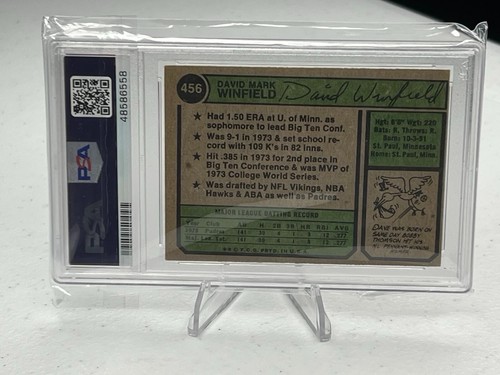 🔥 1974 Topps #456 Dave Winfield Rookie – PSA 4 VG-EX – HOF Legend RC – Padres - Picture 7 of 11