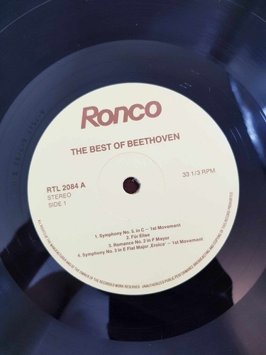 The Best Of Beethoven 12" Vinyl LP Record RTL 2084. - Picture 7 of 12