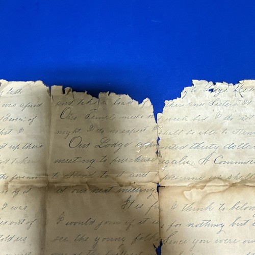 Antique Letter Dated February 19, 1868 Freemason To Another Freemason Ephemera - Picture 9 of 24