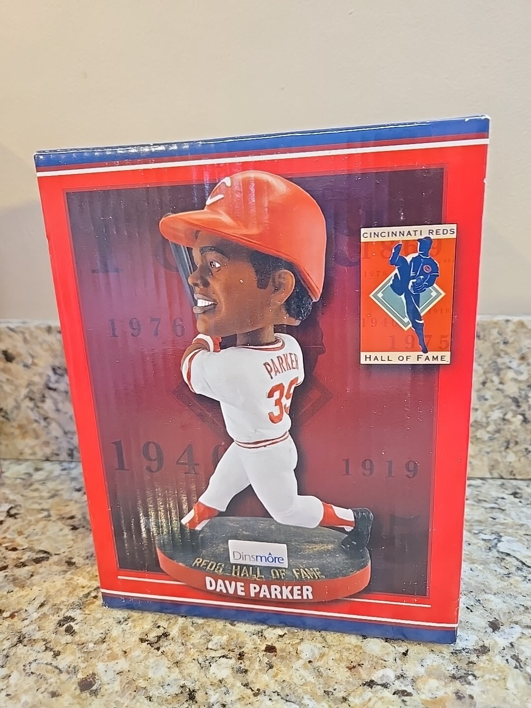 Dave Parker Cincinnati Reds Hall of Fame Bobblehead Dinsmore 2017 New