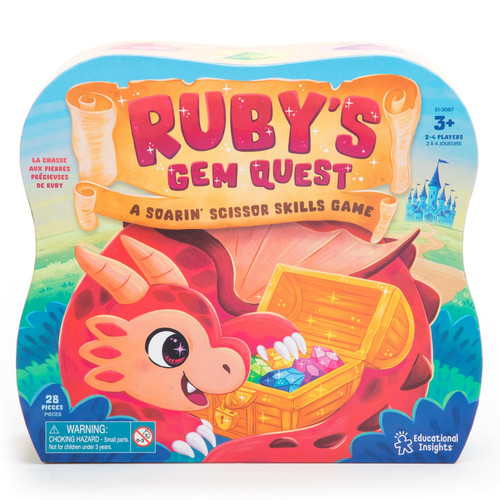 Ruby's Gem Quest Scissor Skills Game - Preschool Board Games, Sorting Toys fo...