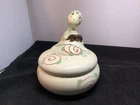 FULPER POTTERY Stangl Art Deco Artist Annie Fish Pekinese Dog Powder Trinket Box