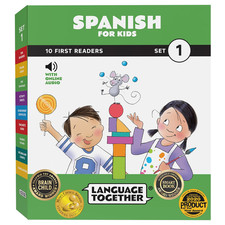 Spanish for Kids: 10 First Reader Books with Online Audio and 100 Words Beginni