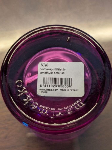 Rare iitala x Marimekko Kivi Amethyst Used without Box Japan Gift Collection JP - Picture 8 of 8