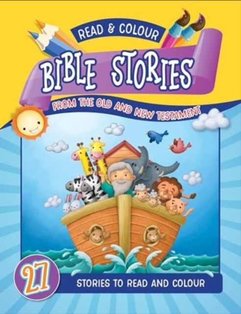 Read and Colour Bible Stories from the Old and New Testament : 27 Stories to read and colour - Image 2