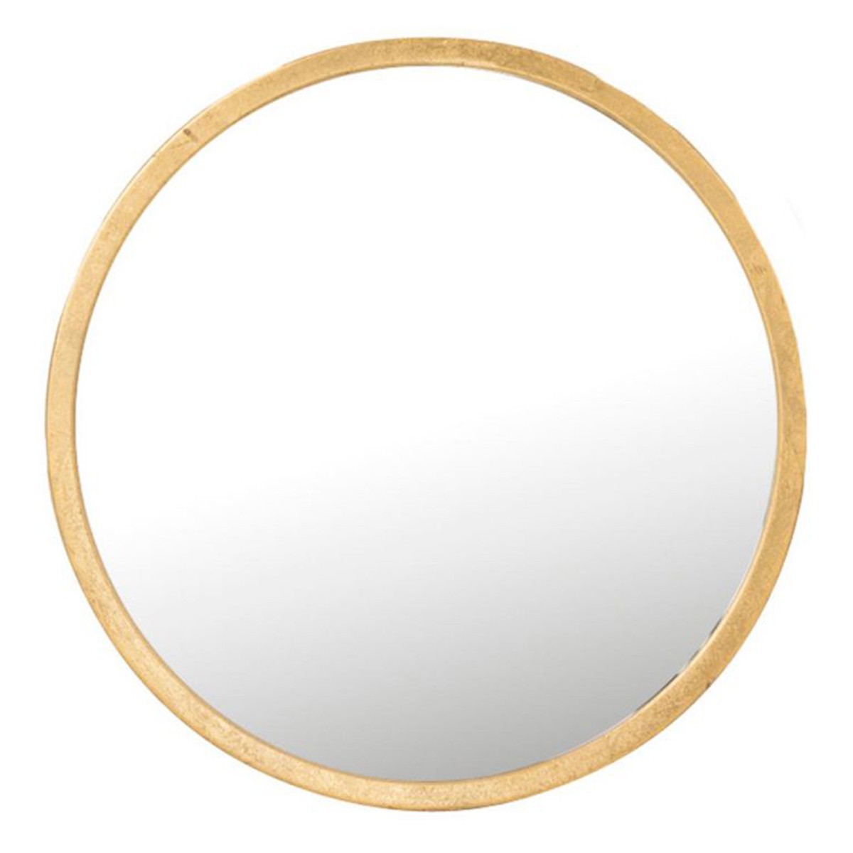 Miroir doré 80cm Mona en métal pour illuminer une entrée moderne