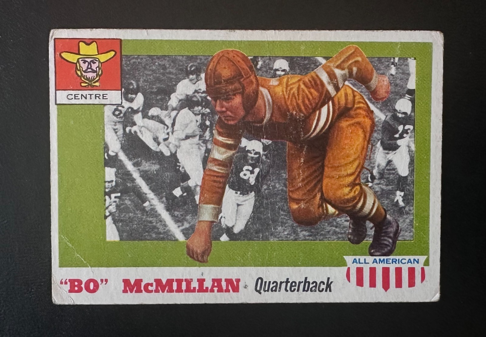 Bo McMillan #47 (Football Cards 1955 Topps All American) — is it worth grading?