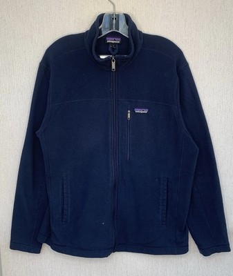 Vintage Patagonia Micro D Fleecejacke Herren L navy blau 1/4 Zip Base Layer