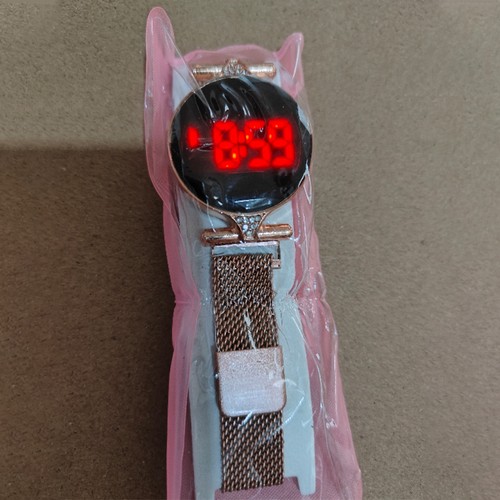 Reloj deportivo digital electrónico con pantalla táctil LED informal reloj de acero inoxidable - Imagen 9 de 9