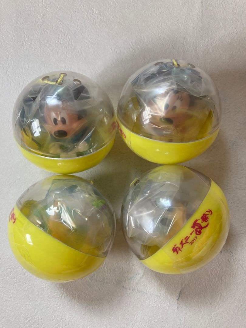 Tokyo Disneyland Capsule Toy, Disney Summer Festival, Set of 4, Complete #05e2d4