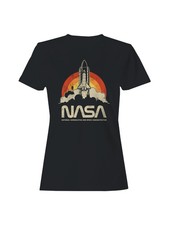 Officially Licensed Nasa Space Shuttle Retro Art Women's T-shirt