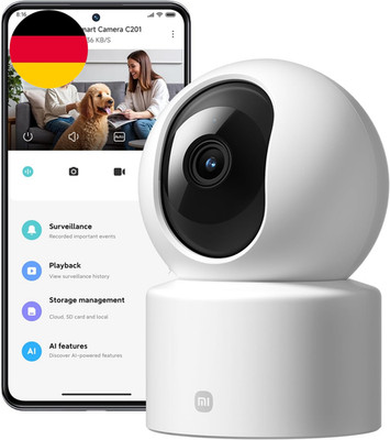 XIAOMI C201 1080P WLAN IP Kamera Indoor, Schwenkbar 360°, Farbnachtsicht, Hausti