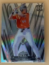 2024 Leaf Metal Trent Caraway Silver 54/185 Oregon State Rookie