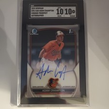 2023 Bowman Chrome Prospect Auto Adam Crampton #CPA-CAN SGC 10 GEM Auto