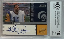 2000 Stadium Club Lone Star Signatures Kurt Warner  Certified Auto Issue BCCG 10