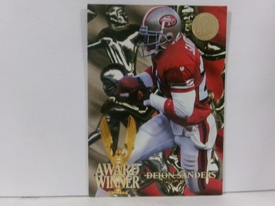 1995 Fleer Ultra Award Winner Gold Medallion Deion Sanders #5 HOF