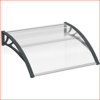 Vordach HaustüR 120X100Cm Pultvordach Transparent Polycarbonat FüR DraußEn