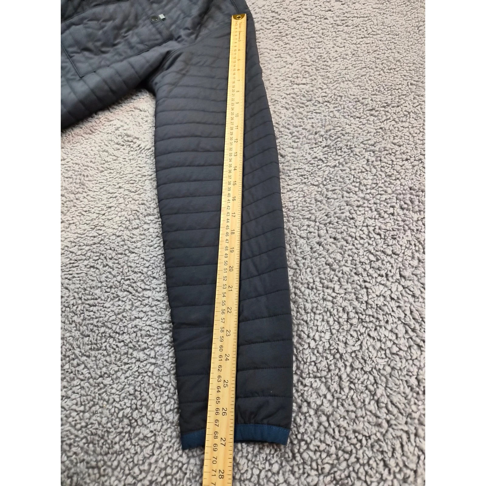 NWT Relwen Insulated Windzip Popover Quilted Jacket Men's M Blue (1473) - product detail image 8